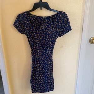 Floral Print Short Sleeve Dress